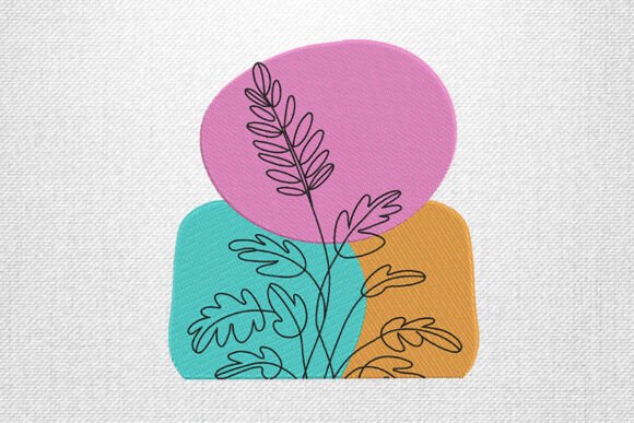 Abstract Leaf Line: A Seasonal Embroidery Staple