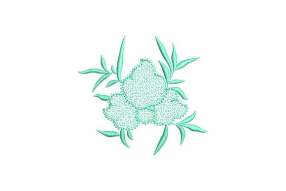 Botanical Plants Embroidery Design