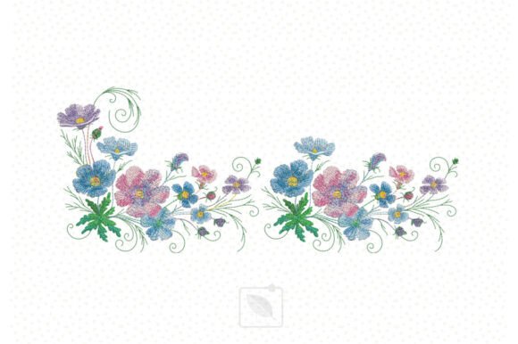 Cosmos Flower Border: A Seasonal Embroidery Review