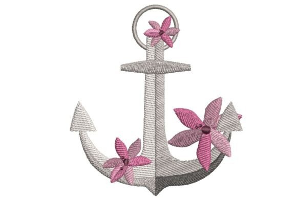 Floral Anchor: A Feminine Nautical Embroidery Design Review