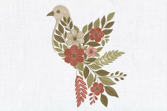 Floral Boho Pigeon