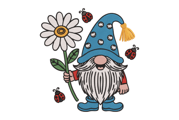 Garden Gnome with Flower