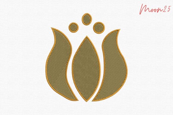 Golden Abstract Petal