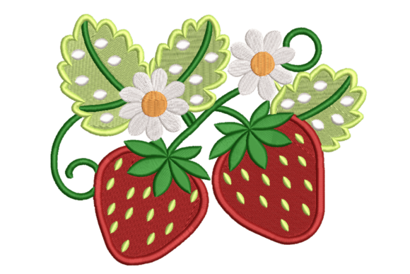 Strawberry Flower: A Seasonal Embroidery Gem