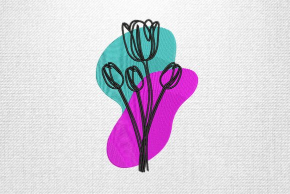 Tulip Flower Outline: A Designer’s Real-World Stitch Test